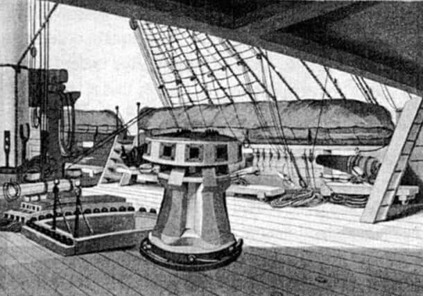 The deck of The Hindostan.