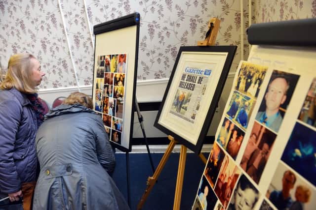 Mourners remember Terry at the mini exhibition on his life and works.