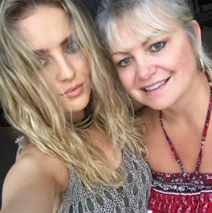 Little Mix star Perrie Edwards with her mum Debbie Hogg.