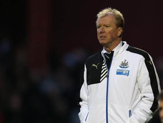 Newcastle head coach Steve McClaren
