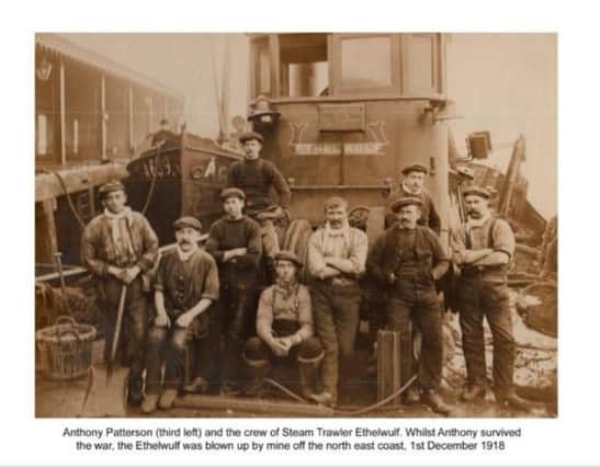 Steam Trawler Ethelwulf and her crew. Image courtesy of North Shields Library Services.