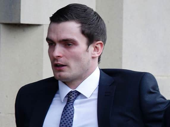 Adam Johnson arrives at Bradford Crown Court for day nine of his trial.