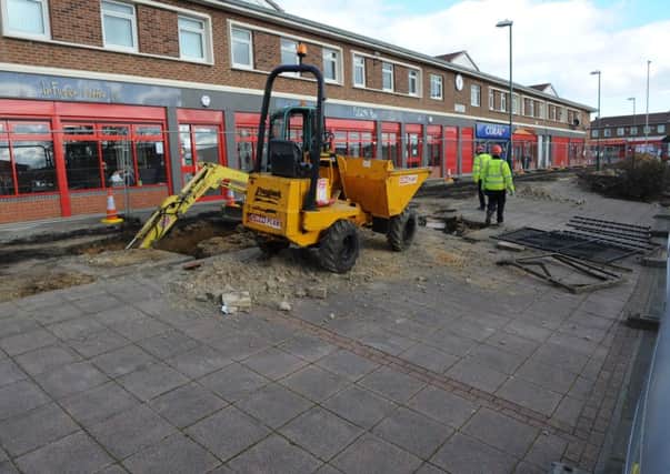 Improvement works have started around Horsley Hill Square.