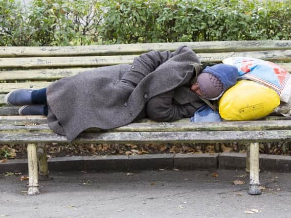 Homeless figures double in England.
