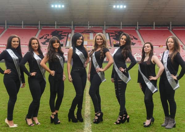 The Top Model of Sunderland finalists are (left to right) Jade Bambrough, Sarah Barnes, Lori Woof, Beth Hunter, Rebecca Bell, Aisha Allon, Holly Allton and Terri Straughan.