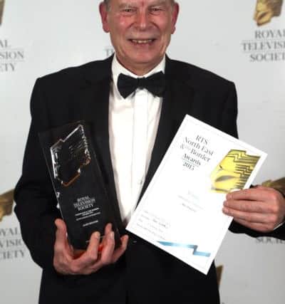 Alex Duguid at the Royal Television Society awards.