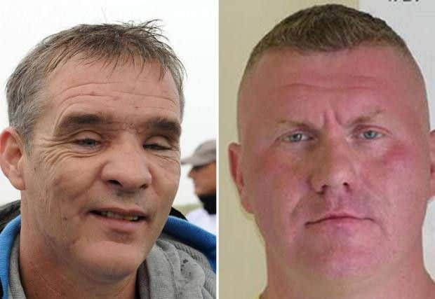 David Rathband, left, took his own life after being shot in the face and blinded by fugitive gunman Raoul Moat, right.