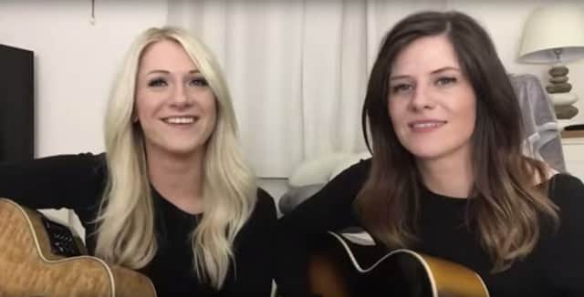Singing cousins Sophie Vaughan, left, and Leanne Orr, better known as May Arcade was released a Geordie cover of The Proclaimers' hit 500 Miles.