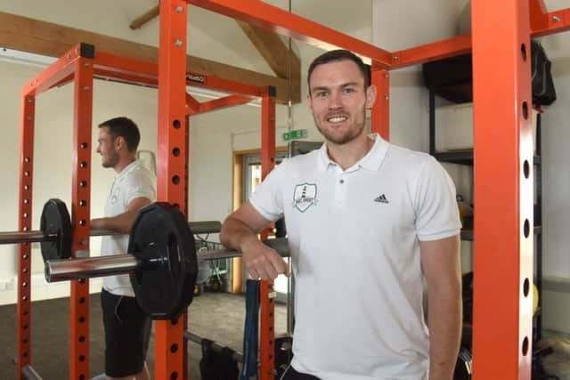 Personal fitness trainer Graham Low in his centre at the Seaham Marina.