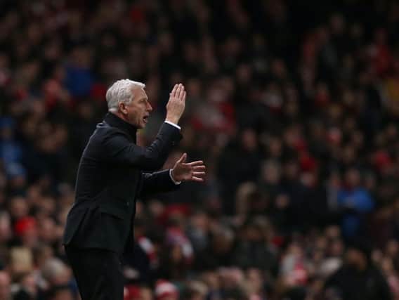 Alan Pardew brings his Crystal Palace side to the Stadium of Light on Tuesday night