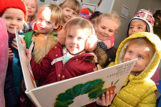 Pupils from St Bede's RC Primary School in South Shields enjoy story times at Souter Lighthouse as part of World Book Day.