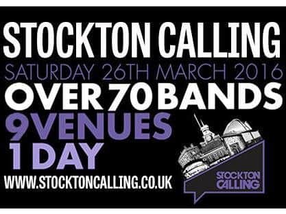 A flyer for Stockton Calling