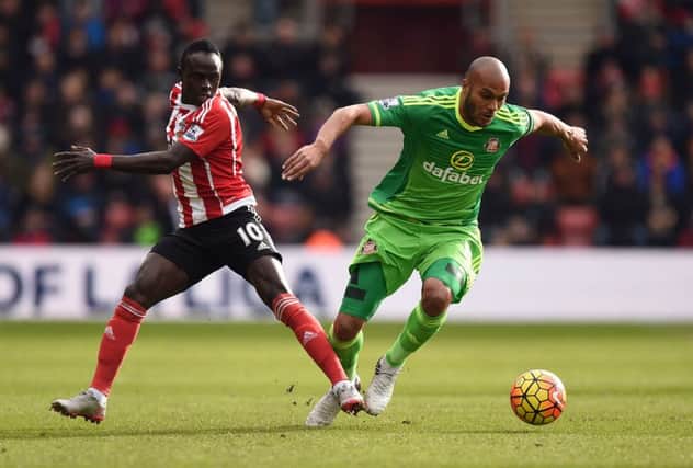 Younes Kaboul in action against Southampton