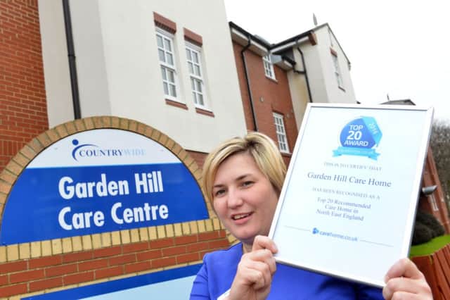 Garden Hill Care Home highly recommrnded award.
Manager Lindsay Donoghue-Flockhart