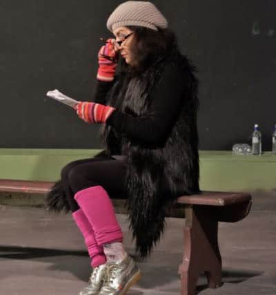 Delores Poretta-Brown in rehearsals for The Importance of Being Earnest.