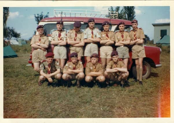 The 16th Simonside Senior Scout Troop trip members in 1962.