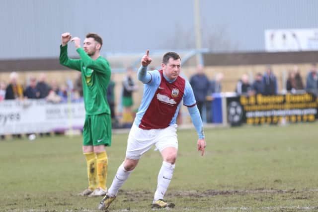 Warren Byrne will hope to strike again for South Shields in tonightÂ’s game. Image by Peter Talbot.