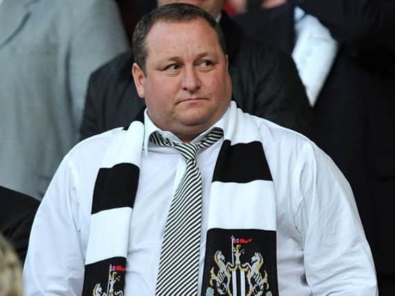 Mike Ashley, pictured at a Newcastle United game.