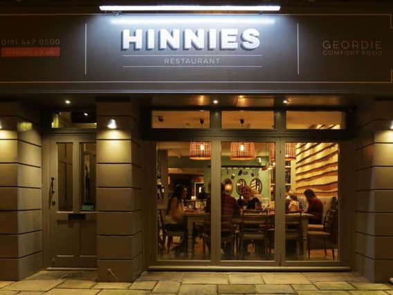 Hinnies restaurant in Whitley Bay.