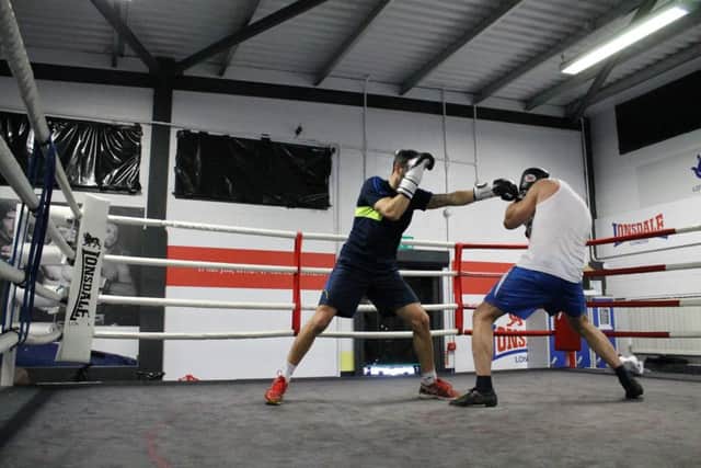 Julio Arca is preparing for a charity boxing bout. Image by Peter Talbot.
