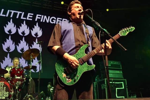 Jake Burns of Stiff Little Fingers at their recent gig at the O2 Academy in Newcastle. Pic: Gary Welford.