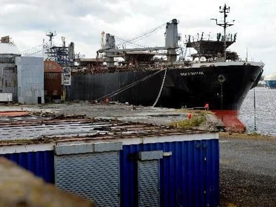 Marine and Coastguard Agency staff detained the Donald Duckling cargo ship after it failed a safety inspection in 2014.
