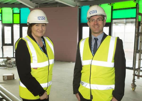 Haven Court care manager Lesley Dawson and project lead Mark Kirkpatrick.