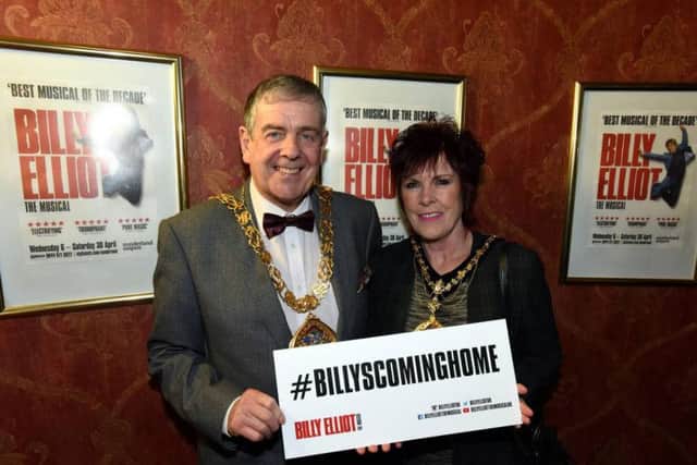 Pictured is Mayor of Sunderland, Coun Barry Curran, with his wife Carol, the Mayoress, arriving at Billy Elliot - The Musical.
Pic: North News and Pictures