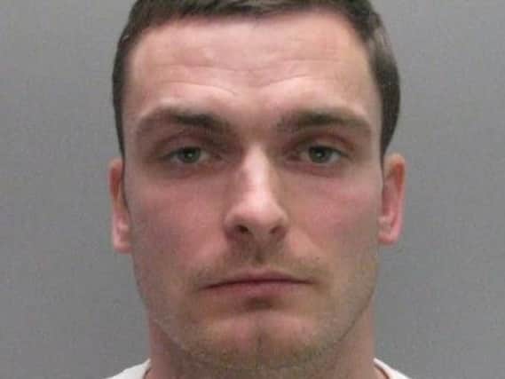 The mugshot issued by Durham Constabulary after Adam Johnson's trial.
