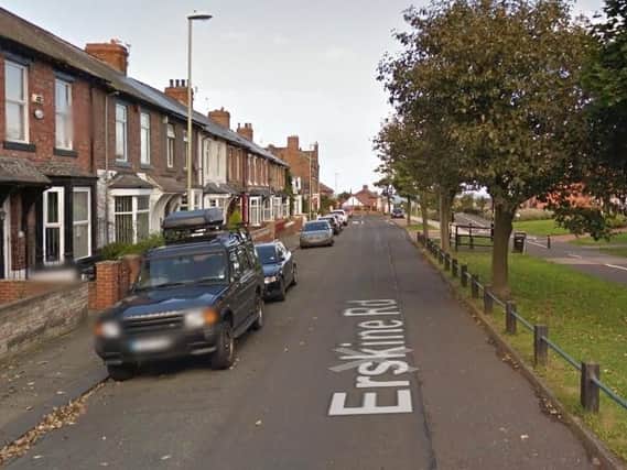 Erskine Road, in South Shields. Copyright Google Maps.