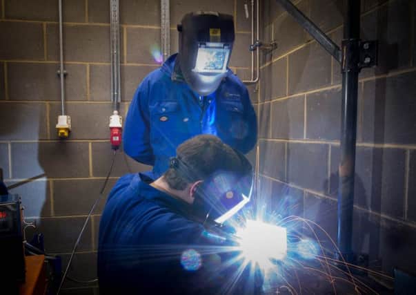 One of AIS's welding trainees hard at work. Pic: Doug Pittman.