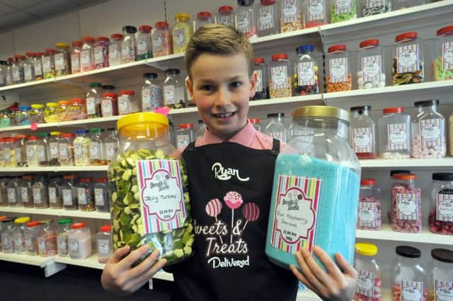 Ryan Dobson's dream job of working in a sweet shop comes true, thanks to Sweets & Treats, Harton Village.