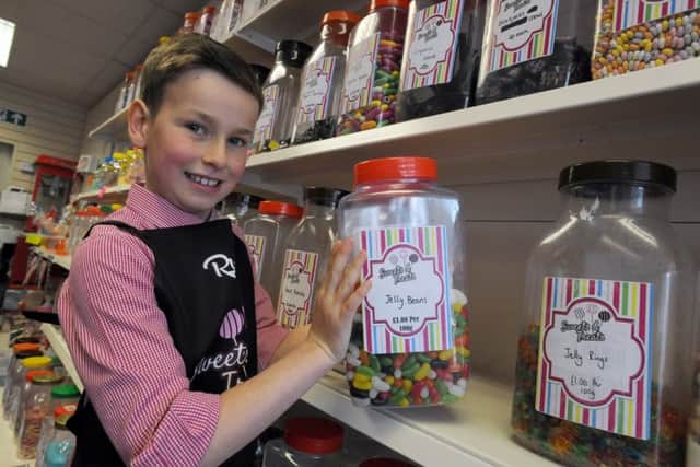 Hard at work in Sweets and Treats, Harton Village.