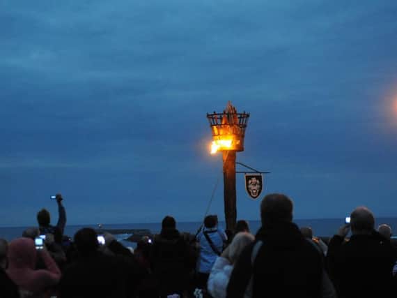 The beacon was lit for the Queen's Jubilee last May.