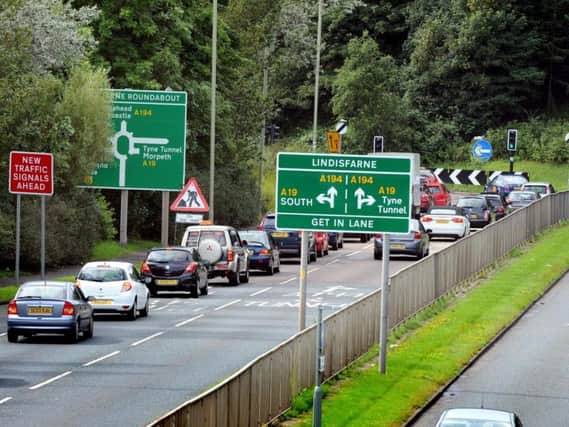 Safety improvements are being brought into force on the Lindisfarne roundabout