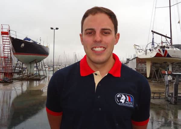 RAF officer Sam Grant is preparing to sail off on the trip of a lifetime.