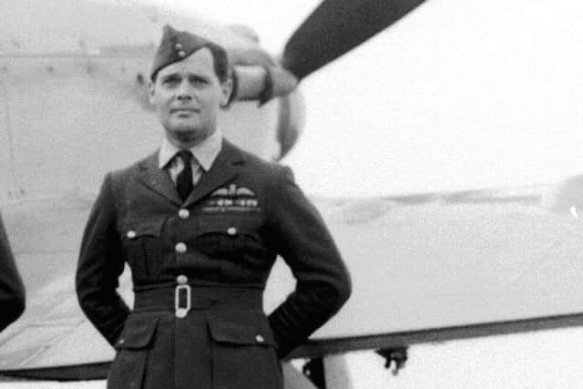 Second World War flying ace Sir Douglas Bader, who inspired George's dream.