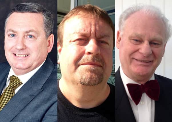 Simonside & Rekendyke candidates, from left, Ed Malcolm, David Ridley and John Wright. Not pictured: David Gamblin.