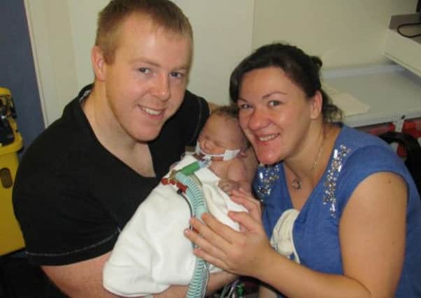 Karl and Gemma Murphy with baby Lana Kaye.