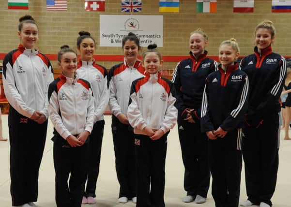 South Tyneside Gymnastic's club gymnasts who are heading to China.