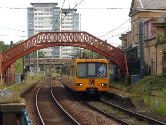 Metro services in Sunderland were disrupted.