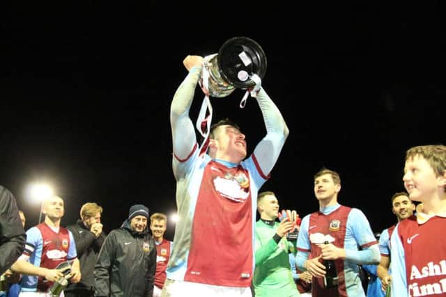 Warren Byrne helped South Shields win the Northern League Division Two title this season. Image by Peter Talbot.