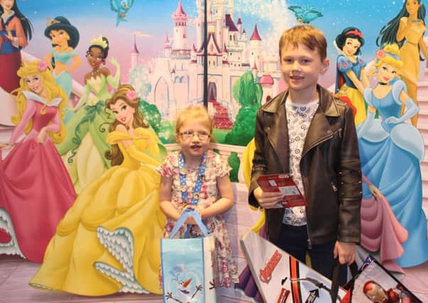 Keira Moore with her brother Lewis.
