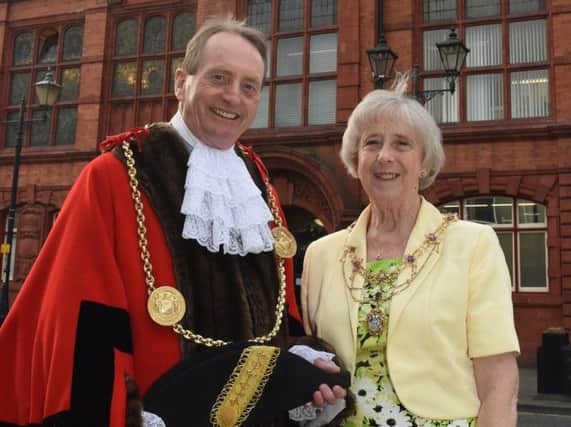 The new Mayor of South Tyneside, Coun Alan Smith, with Mayoress Coun Moira Smith