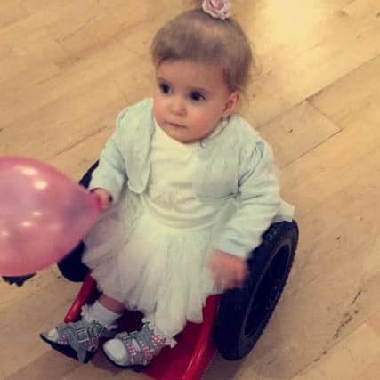 Rubie O'Brien in the wheelchair she uses now.
