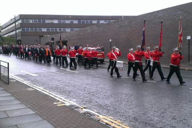 Parade to remember those who died at the Battle of the Somme in 1916.