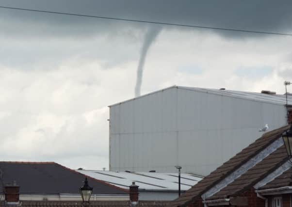 The funnel cloud which was photographed by Kenny Day.