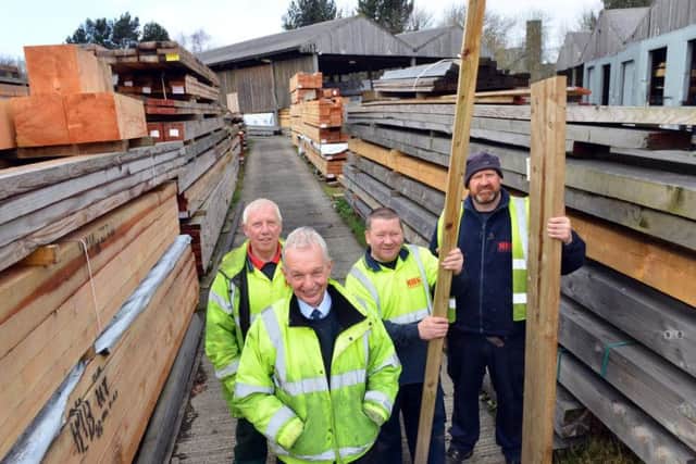 Timber yard MH Southern and staff, from left, Graham Bird, Michael Anderson, Chris Lagan and Bryan Horn.