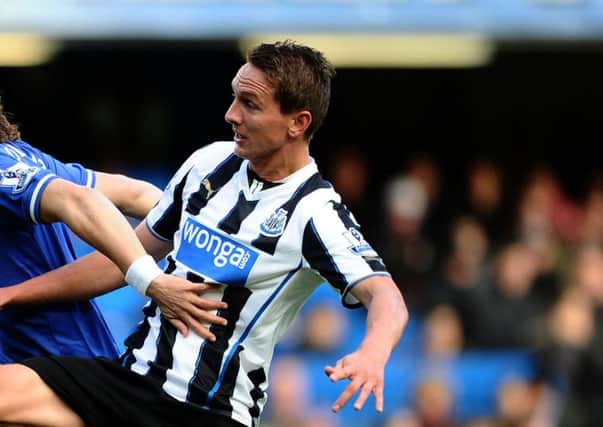 Luuk De Jong in action for Newcastle United.