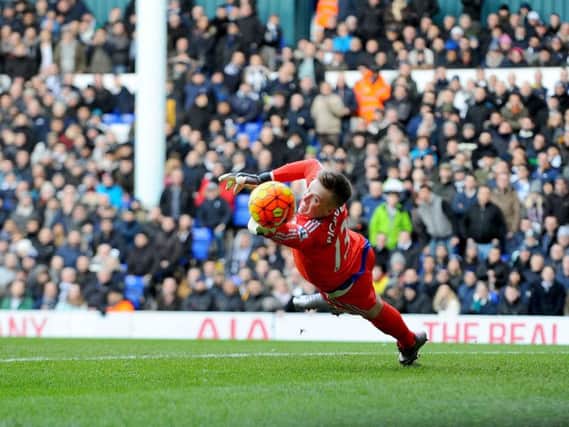 Jordan Pickford in action for Sunderland